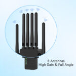 300Mbps WiFi Repeater, 2.4GHz Or 5GHz&2.4GHz, 6 Antenna Wireless Amplifier, AP Modes And Repeater Mode Extender Booster, WiFi5, White - Image 8
