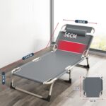 Folding Bed Camping Travel Heavy Duty Foldable Lightweight With Mattress - Image 5