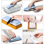 Knife Sharpening Stone Kit 4001000, 30008000 Grit Double Sided Whetstone WBase - Image 8