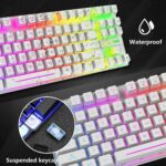 T87 Wireless Gaming Keyboard And Mouse Rainbow Backlit For PC Mac PS4 Xbox One - Image 3