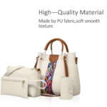 Women Handbags Shoulder Bags 4 Pcs Handbags For Ladies Top-Handles Crossbody Bags Purse Wallet - Image 7