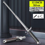 Outdoor Tactical Trekking Poles Retractable Camping Hiking Survival Stick Tools