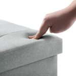 Foldable Ottoman Seat Toy Storage Box Foot Stool Bench UK--40 Cm X 25 Cm X 25 Cm - Image 4