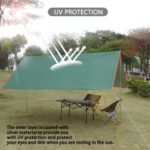 Flysheet Waterproof Groundsheet Camping Tarp Shelter Alas Tent Floor Sheet Tent Awning Please Note That This Product Does Not Include A Skylight Pole. - Image 7