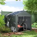 2.2 X 1.6 M Outdoor Storage Tent, With Accessories - Dark Grey - Image 5