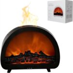 Portable Fireplace Flame Aromatherapy Machine, Oil Automatic Fragrance Diffuser