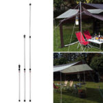 2x 230cm Tent Poles Telescopic Adjustable Awning Canopy Tarp Pole Support Rod UK - Image 4
