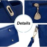 Women 4Pcs Top Handle Satchel Hobo PU Leather Handbag Set Large Tote   Purse   Shoulder Bag   Card Holder - Image 4