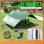 Flysheet Waterproof Groundsheet Camping Tarp Shelter Alas Tent Floor Sheet Tent Awning Please Note That This Product Does Not Include A Skylight Pole.