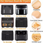 NEW 100 Air Fryer Paper  Disposable NonStick Parchment UK - Image 2