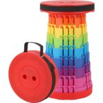 Folding Stool Portable Telescoping Seat Retractable Adjustable Outdoor Camping