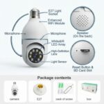 Speed-X Bulb Camera 1080P WiFi 360° Panoramic Security Camera - Image 4