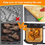 NEW 100 Air Fryer Paper  Disposable NonStick Parchment UK - Image 9