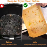 NEW 100 Air Fryer Paper  Disposable NonStick Parchment UK - Image 10