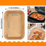 NEW 100 Air Fryer Paper  Disposable NonStick Parchment UK - Image 8