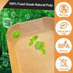 NEW 100 Air Fryer Paper  Disposable NonStick Parchment UK - Image 3